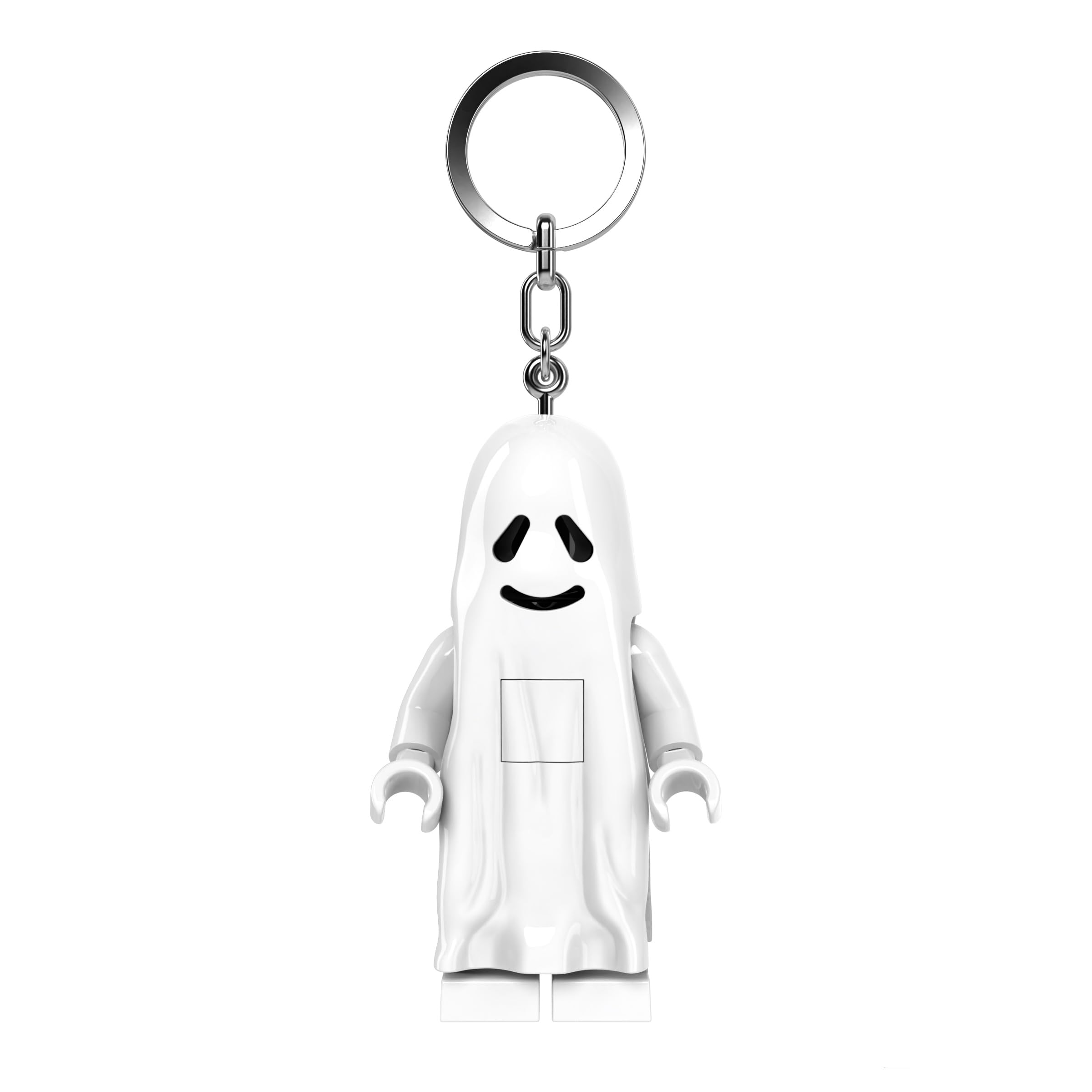 LEGO Iconic Ghost Keychain LED Flashlight Kids Toys Halloween Play - 76 mm Tall Figure - 2 CR2025 batteries included