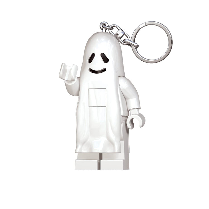 LEGO Iconic Ghost Keychain LED Flashlight Kids Toys Halloween Play - 76 mm Tall Figure - 2 CR2025 batteries included