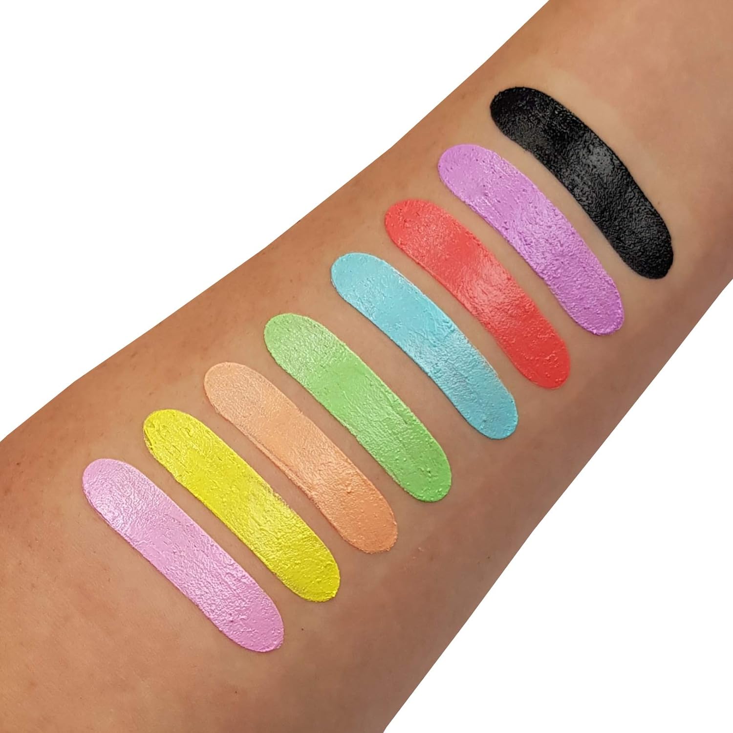Smiffys Moon Glow Pastel Neon UV Body Crayons, Pastel Yell