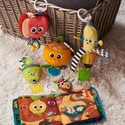 TOMY L27384 LAMAZE Olive The Orange, Clip on Pram and Pushchair Newborn, Sensory Babies with Colours and Sounds, Development Toy for Boys and Girls Aged 0 Months +, Multi