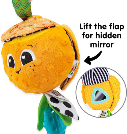 TOMY L27384 LAMAZE Olive The Orange, Clip on Pram and Pushchair Newborn, Sensory Babies with Colours and Sounds, Development Toy for Boys and Girls Aged 0 Months +, Multi