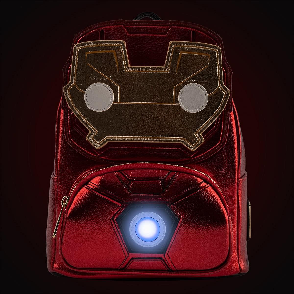 Loungefly Mochila marvel iron man, Rojo Metálico, estandar (MVBK0161