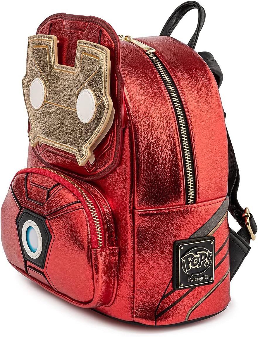 Loungefly Mochila marvel iron man, Rojo Metálico, estandar (MVBK0161