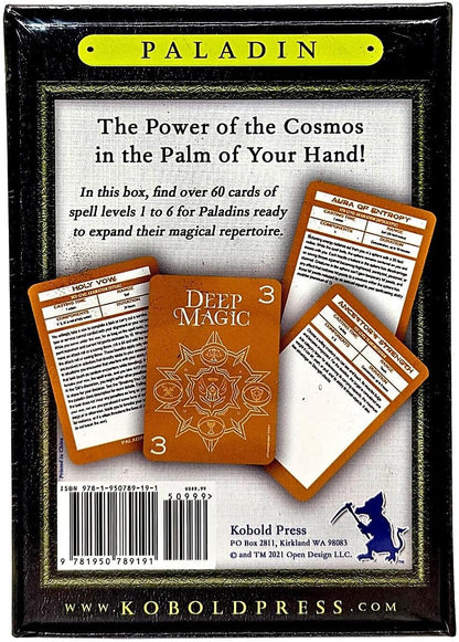 Deep Magic Spell Cards: Paladin