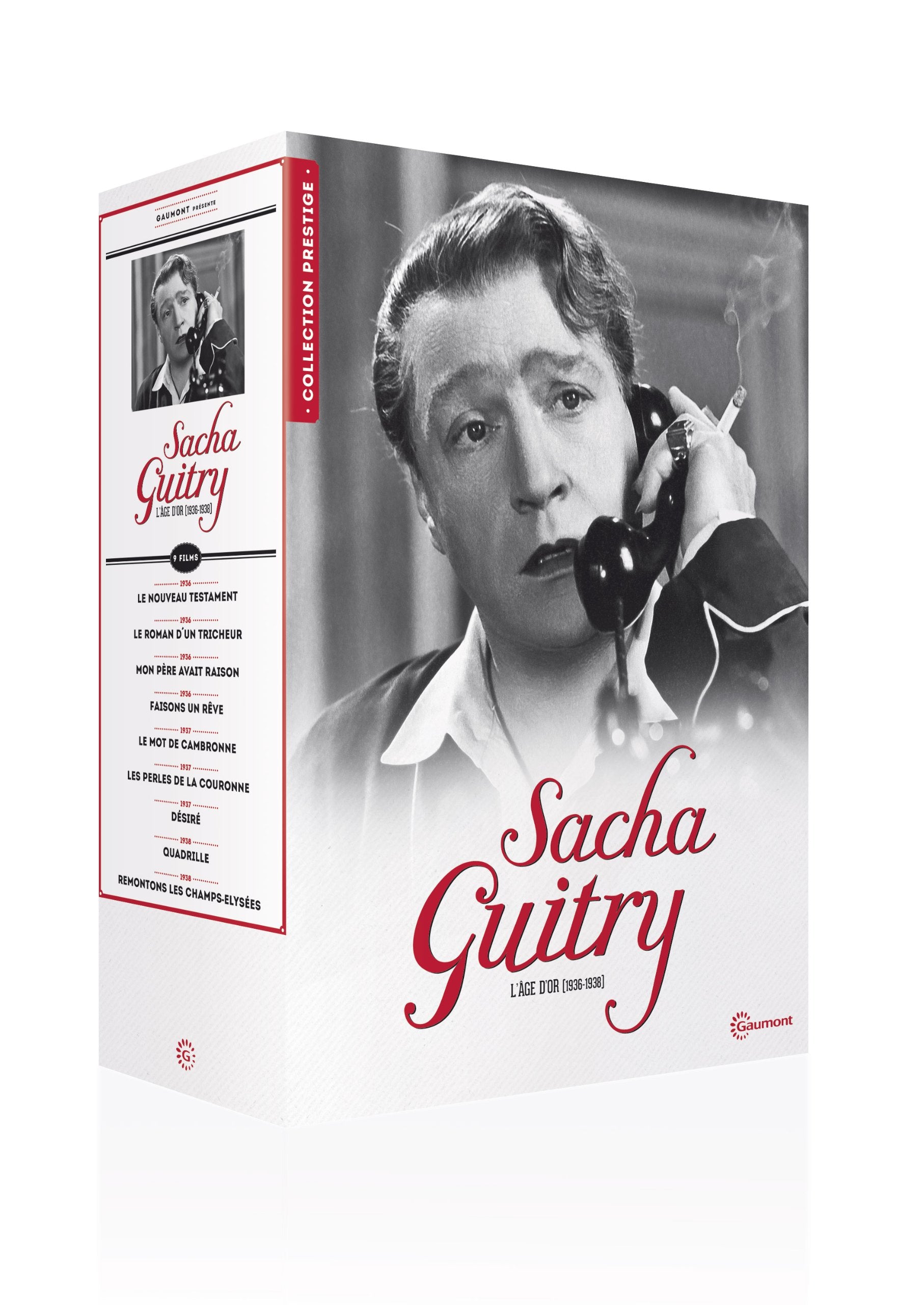 Sacha Guitry Collection 1936-1938 (9 films) - 8-DVD Box Set ( Le Nouveau testament / Le Roman d'un tricheur / Mon père avait raison / Faisons un rêve / L