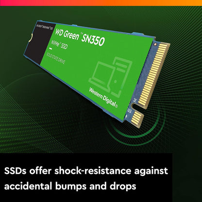 WD Green SN350 1TB NVMe Internal SSD Solid State Drive - Gen3 PCIe, QLC, M.2 2280, Up to 3,200 MB/s