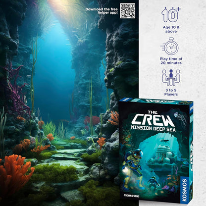 Thames & Kosmos The Crew: Mission Deep Sea, Cooperative Card Game, Family Games for Game Night, Games for Adults and Kids, For 2 to 5 Players, Ages 10+