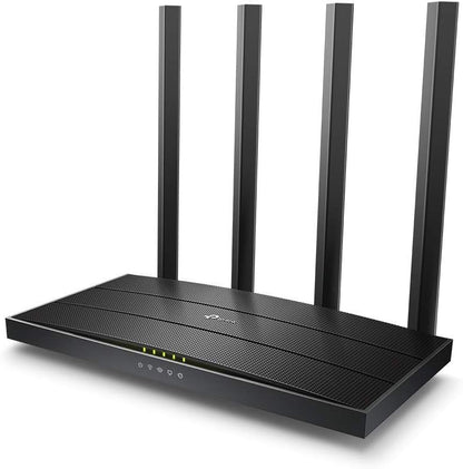TP-Link AC1200 Wireless Dual Band Full Gigabit Wi-Fi Router, Wi-Fi Speed Up to 867 Mbps/5 GHz + 300 Mbps/2.4 GHz, 4+1 Gigabit Ports, Dual-Core CPU, Parental Control, Easy setup (Archer C6