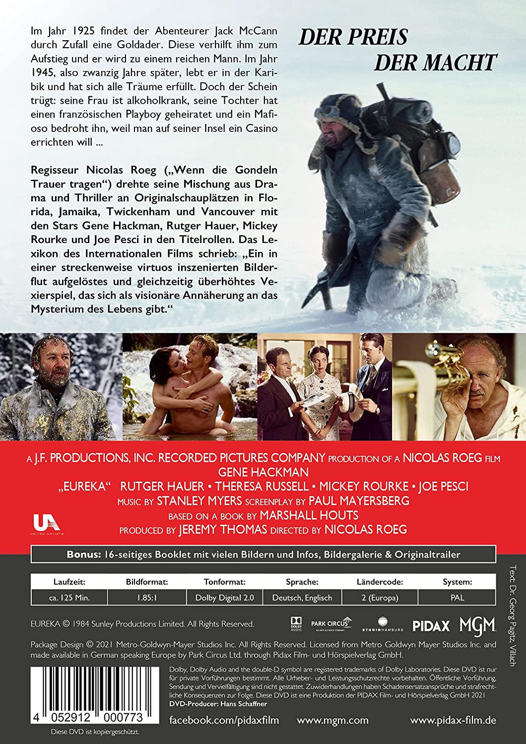 Eureka - Remastered Edition / Nicolas Roegs virtuoser Thriller mit absoluter Starbesetzung (Pidax Film-Klassiker