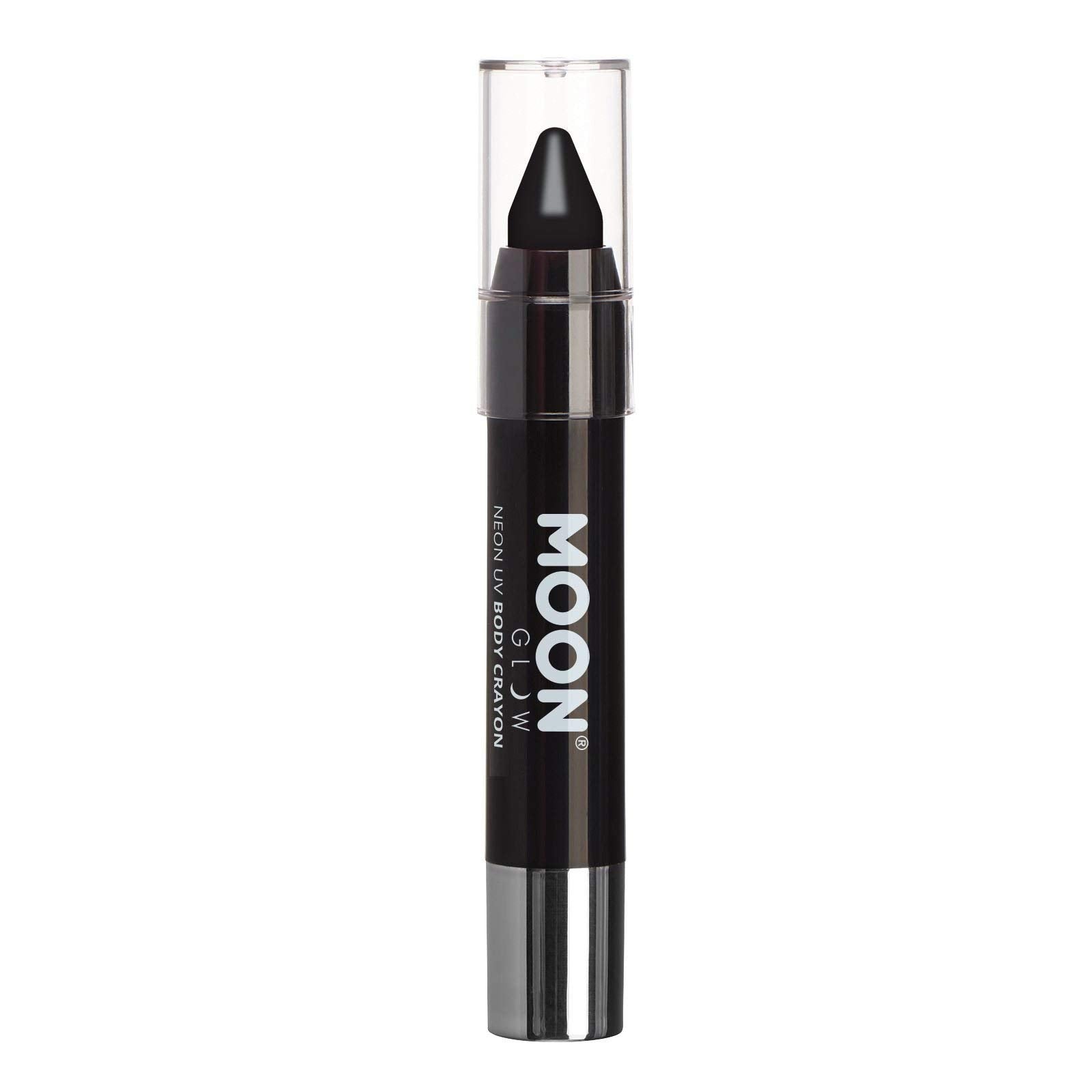 Smiffys Moon Glow Pastel Neon UV Body Crayons, Black
