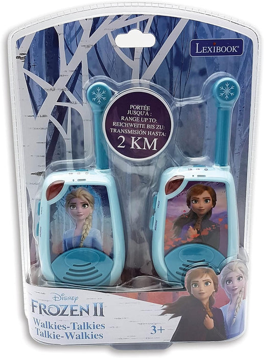 Disney Frozen 2 Elsa - Digital Walkie-Talkies, 2 km transmission range, Morse Light function, Belt clip for transport, Battery, Blue, TW25FZ
