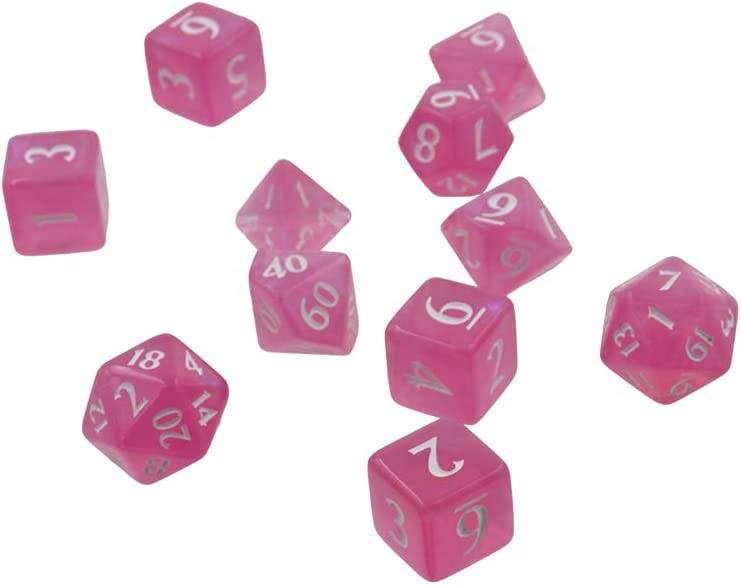 Ultra Pro E-15569 RPG Dice Set, Pink