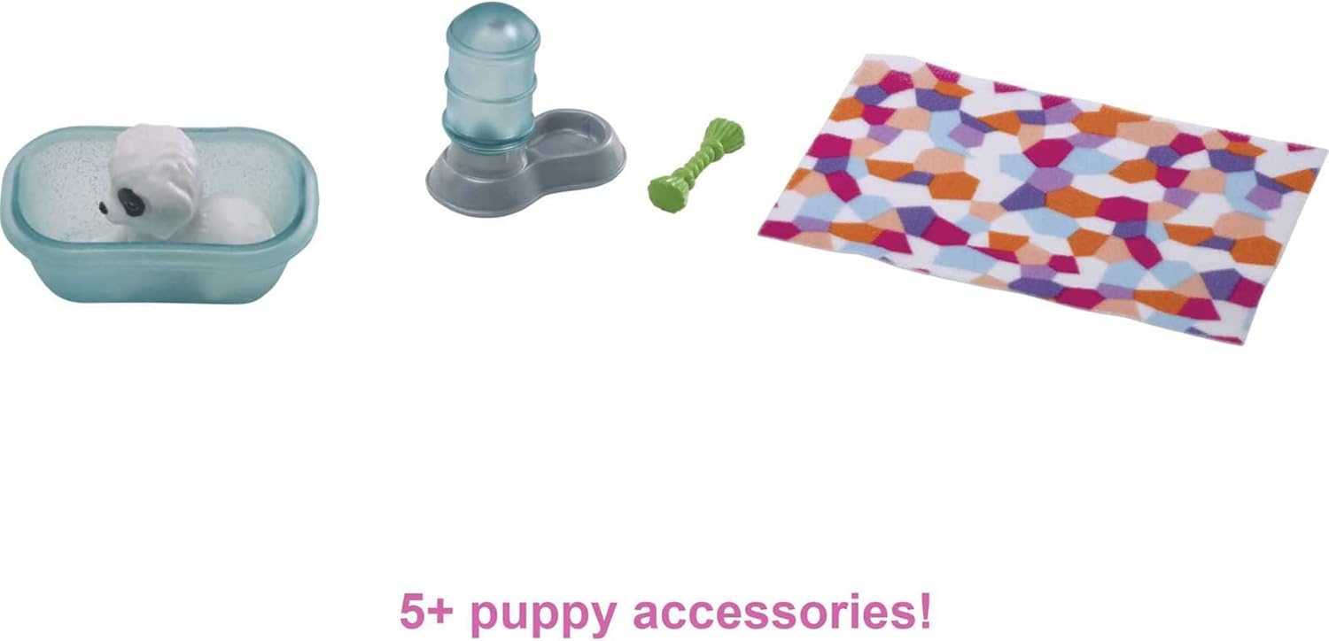 Barbie Mini Playset with Pet,Black