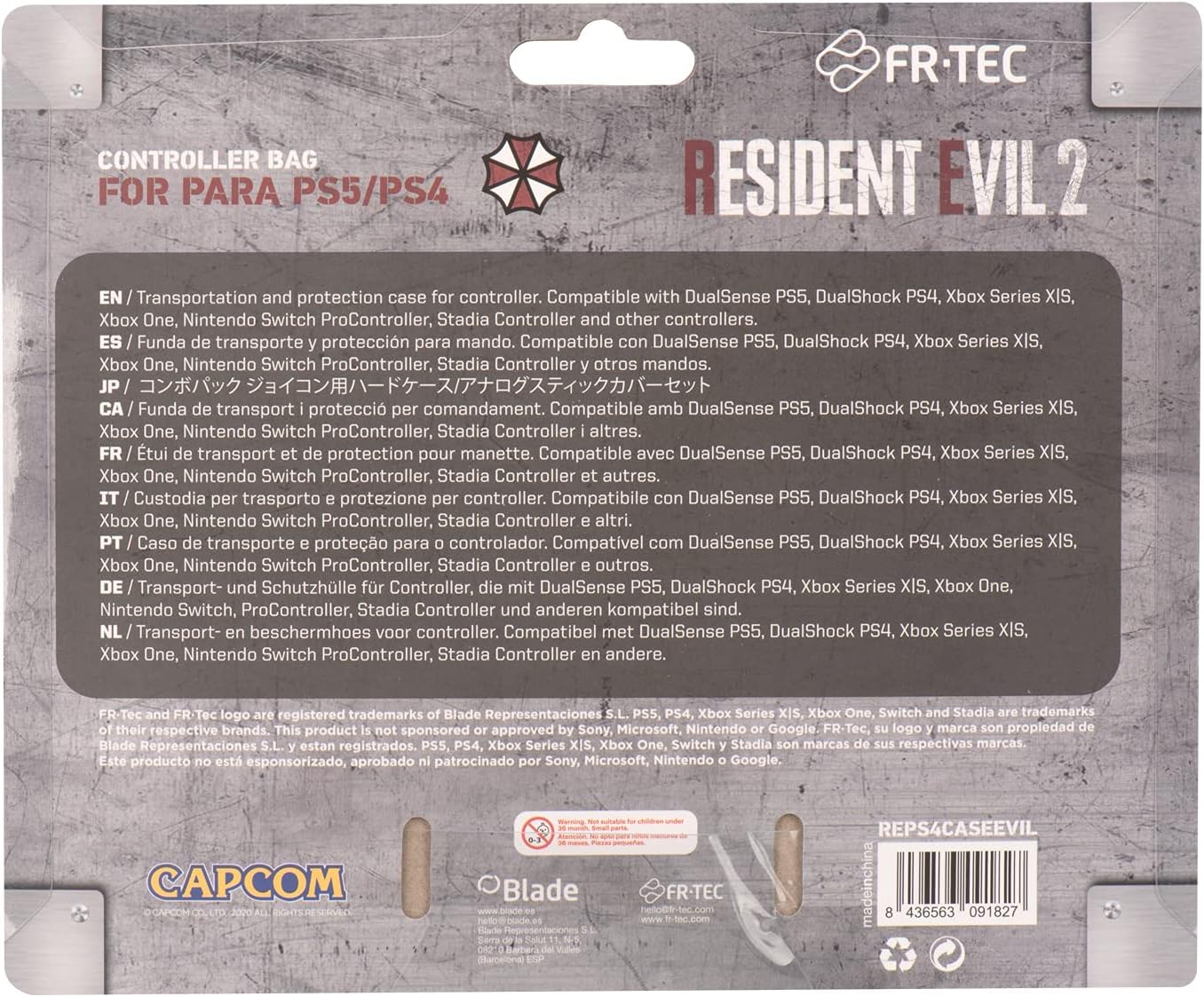 Resident Evil Controller Case 'Evil' (PS4, PS5, XONE, SERIES X, STADIA, SWITCH