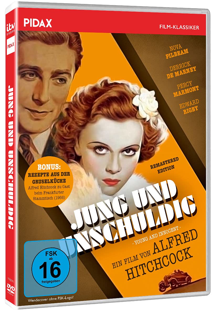 Alfred Hitchcock: Jung und unschuldig / Spannender Thriller mit beiden deutschen Synchros + Bonus: Alfred Hitchcock zu Gast beim Frankfurter Stammtisch (Pidax Film-Klassiker