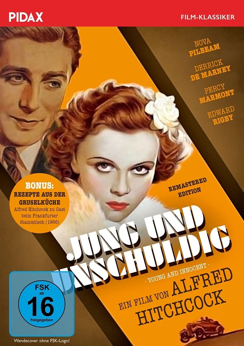 Alfred Hitchcock: Jung und unschuldig / Spannender Thriller mit beiden deutschen Synchros + Bonus: Alfred Hitchcock zu Gast beim Frankfurter Stammtisch (Pidax Film-Klassiker