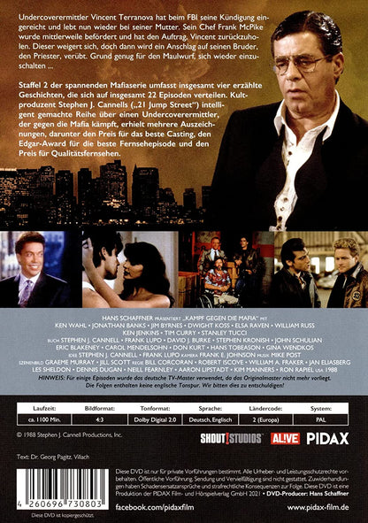 Kampf gegen die Mafia, Staffel 2 (Wiseguy) / Weitere 22 Folgen der preisgekrönten Krimiserie mit Ken Wahl (Pidax Serien-Klassiker