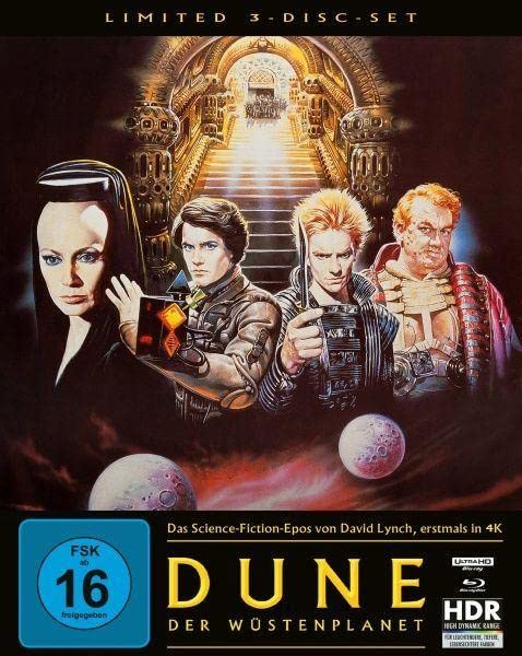 Dune - Der Wüstenplanet (Mediabook B, 4K-UHD + 2 Blu-rays): 4K Ultra HD Blu-ray + 2 Blu-rays / Mediabook / Cover B