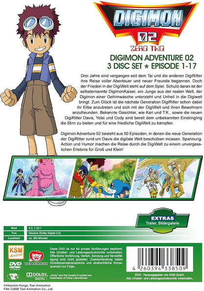 Digimon Adventure - Staffel 2.1 (Ep.1-17) ohne Schuber