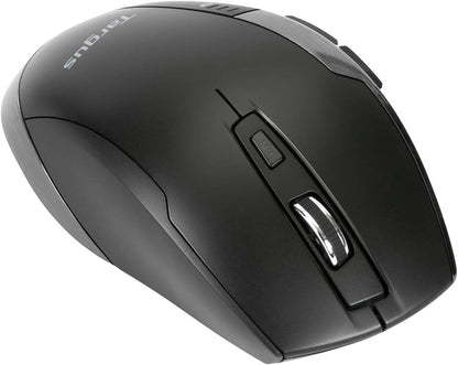 Targus Ergonomic Mouse, Anti Microbial, BlueTrace - Black (AMW584GL