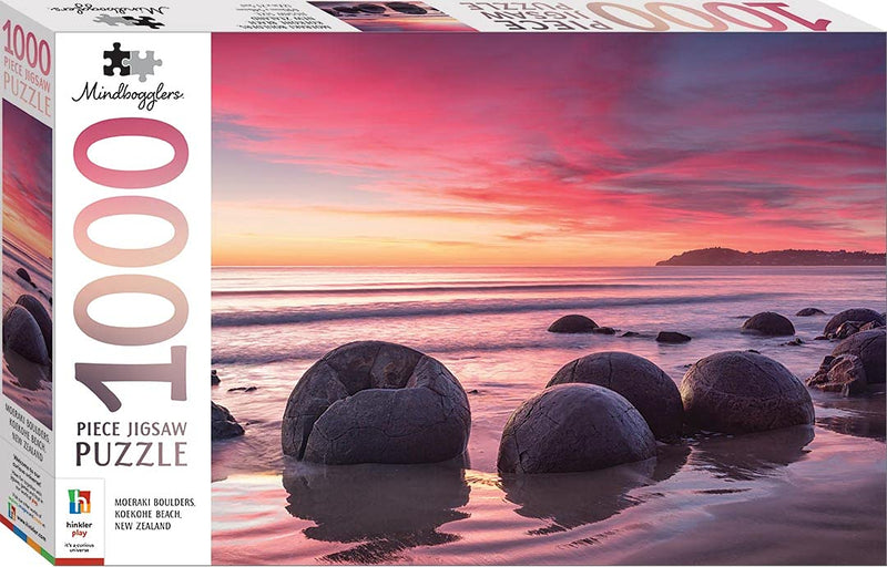 Moeraki Boulders, Koekohe Beach, New Zealand 1000 Piece Jigsaw (Mindbogglers