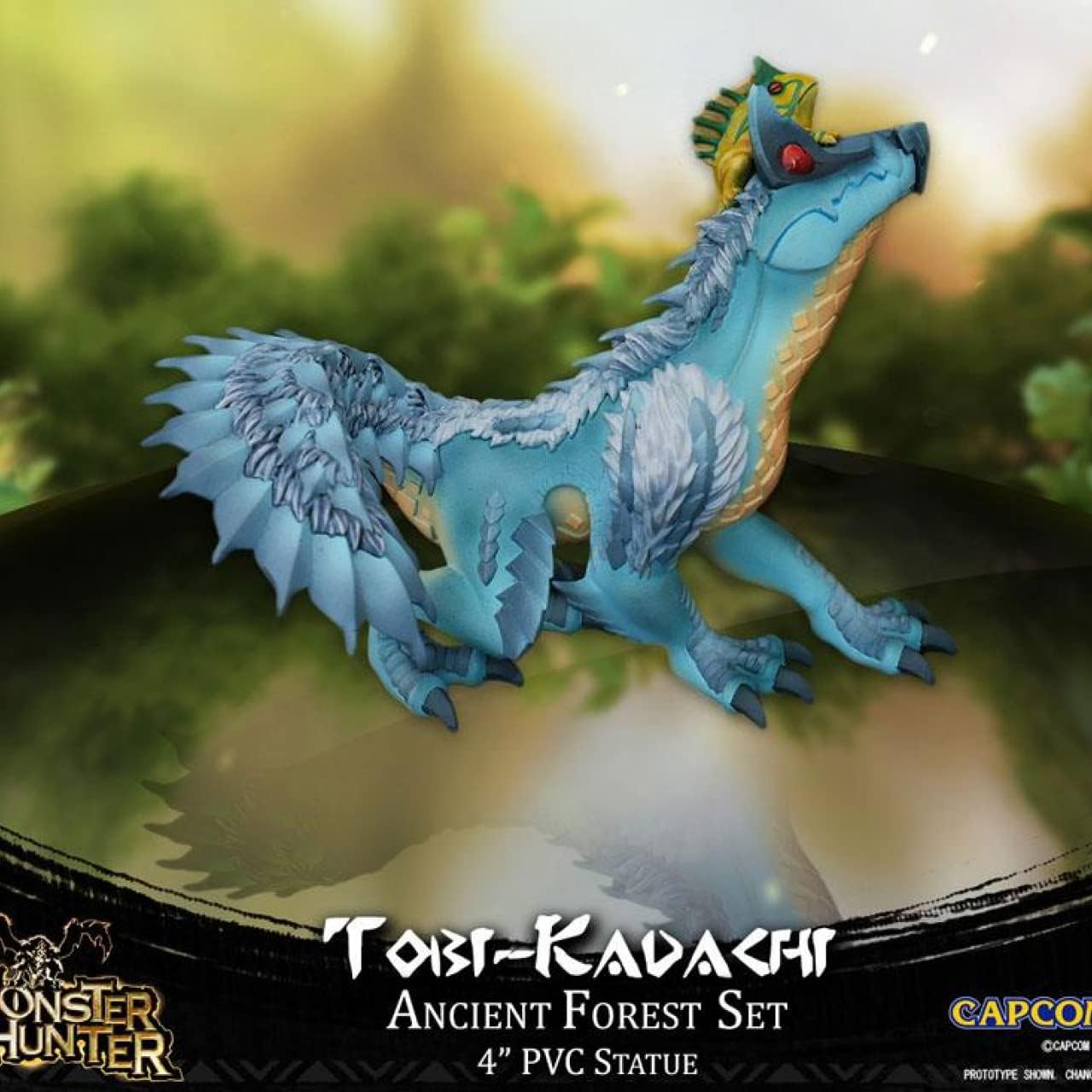 Monster Hunter AGS-CAPMHFTK PVC Figurine (Tobi-Kadachi), Blue, 4 Inchs