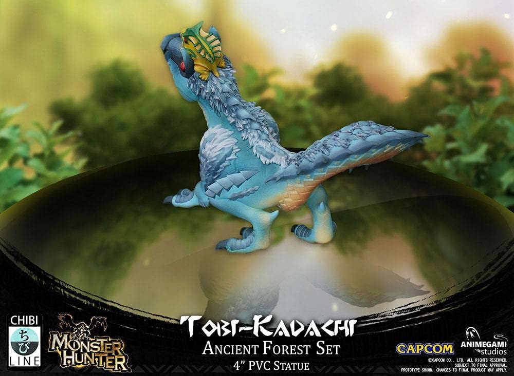 Monster Hunter AGS-CAPMHFTK PVC Figurine (Tobi-Kadachi), Blue, 4 Inchs