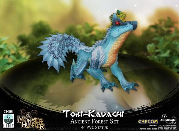 Monster Hunter AGS-CAPMHFTK PVC Figurine (Tobi-Kadachi), Blue, 4 Inchs