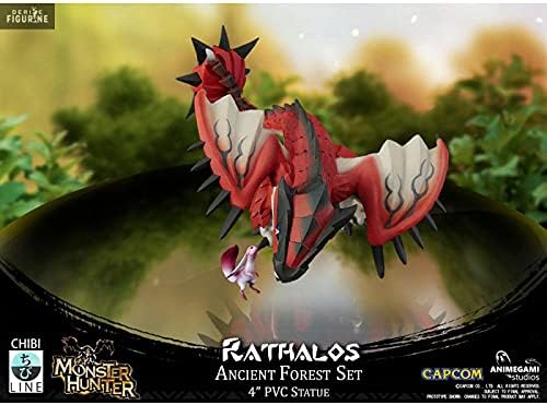 Animegami Monster Hunter Rathalos Figurine, Color Rosso, Extra Large (AGS-CAPMHAFARR
