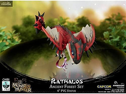 Animegami Monster Hunter Rathalos Figurine, Color Rosso, Extra Large (AGS-CAPMHAFARR