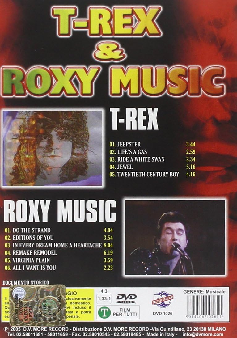 T Rex and Roxy Music