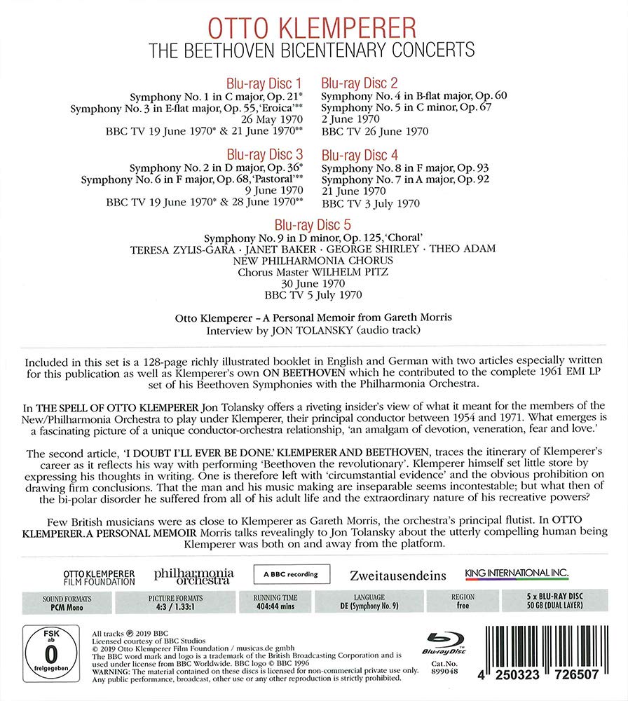 Otto Klemperer, New Philharmonia Orchestra Box - Ludwig van Beethoven: Sinfonien 1-9 (Limitierte Luxusausgabe)