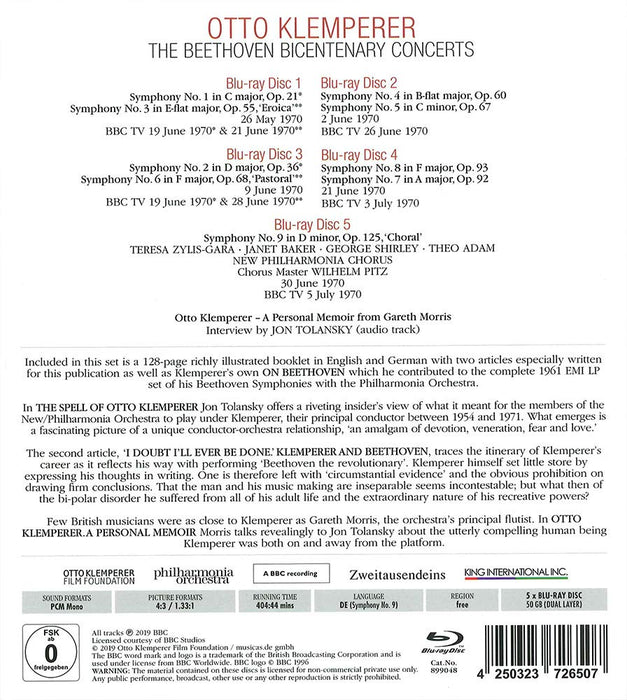 Otto Klemperer, New Philharmonia Orchestra Box - Ludwig van Beethoven: Sinfonien 1-9 (Limitierte Luxusausgabe)