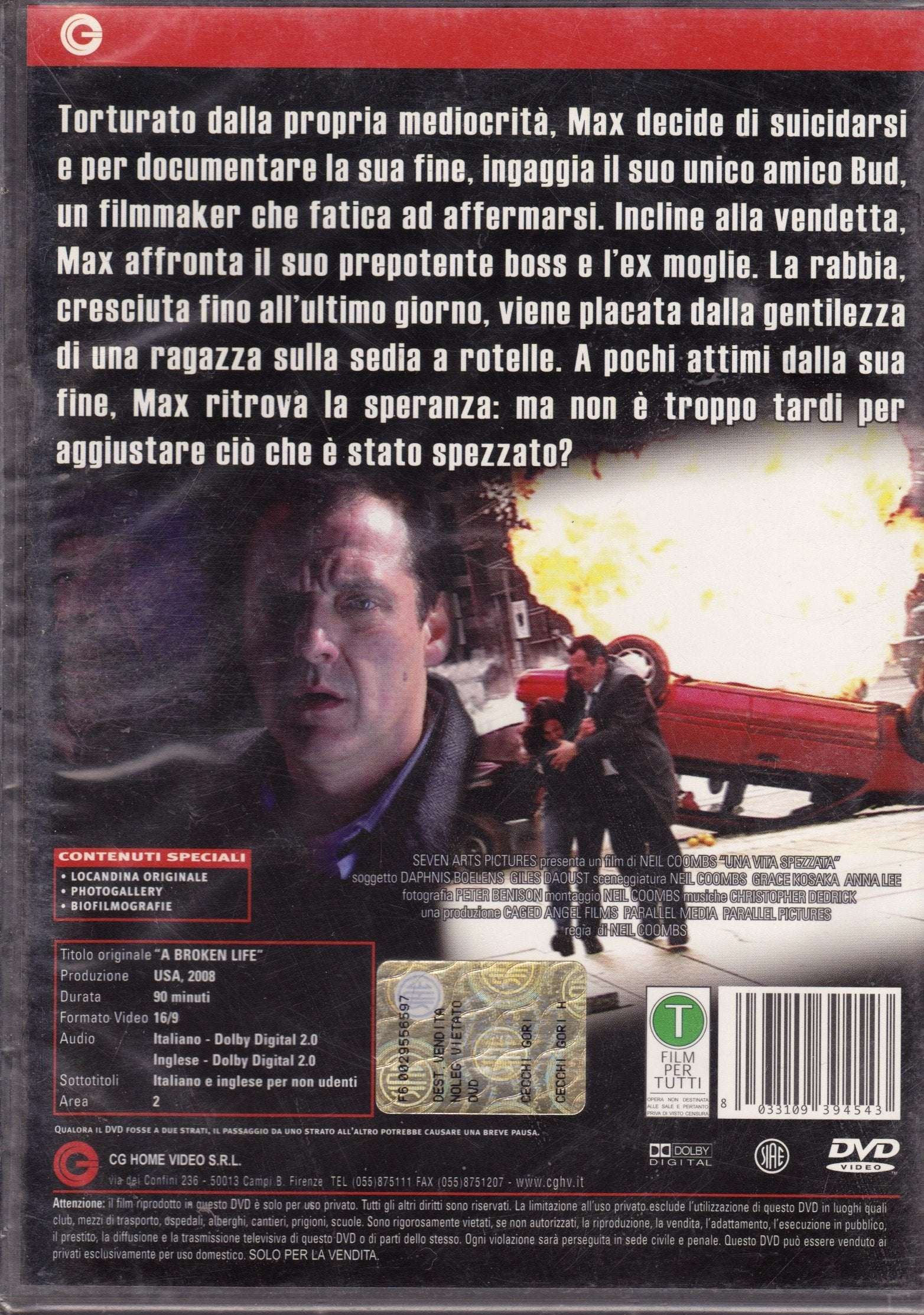 Una Vita Spezzata Italian Edition Region Free