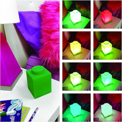 LEGO - Silicone Brick - Night Light w/LED - Green