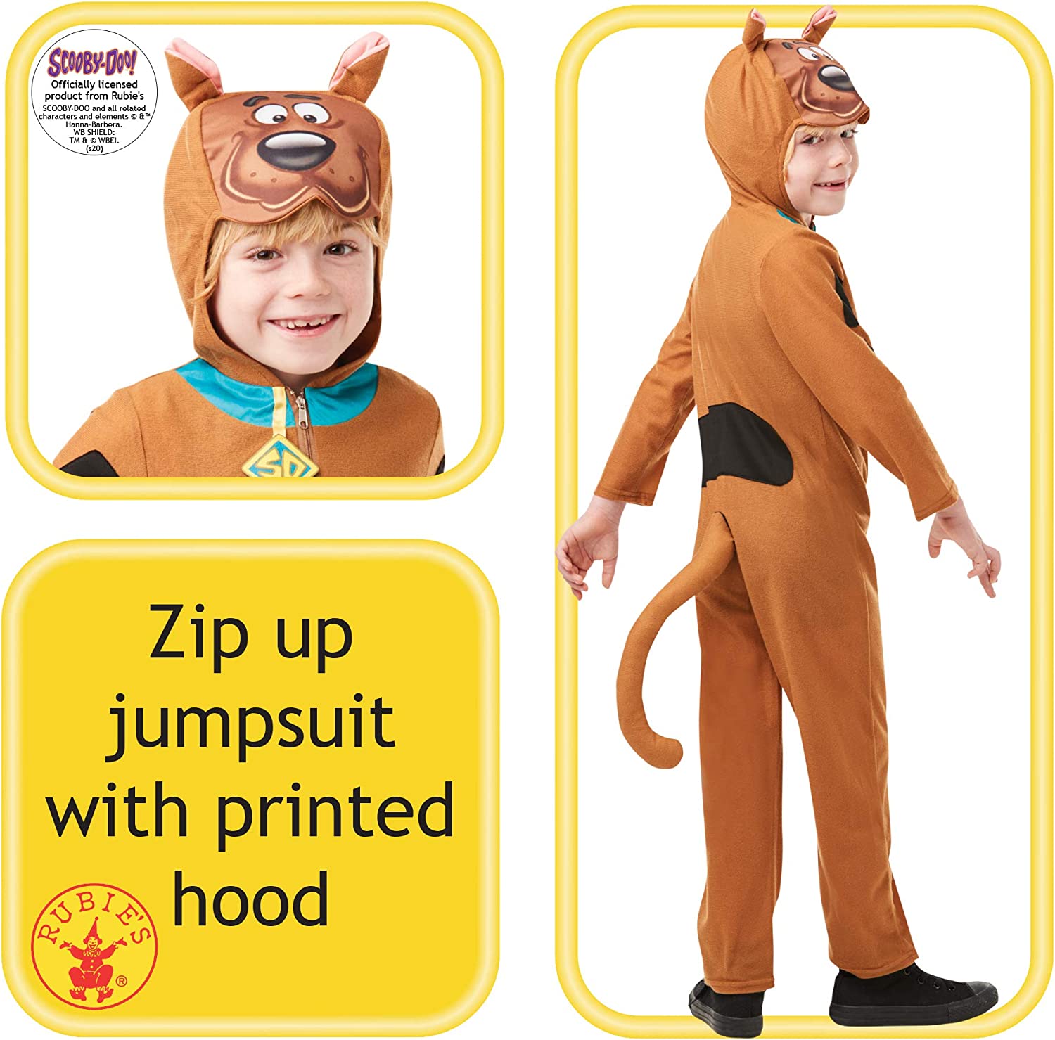 Rubie's Official Warner Bros Scooby-Doo, Child Dog Cartoon Costume