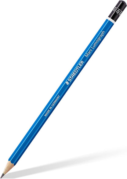 STAEDTLER 100-4H Mars Lumograph Graphite Pencils for Drawing & Sketching - 4H (Box of 12