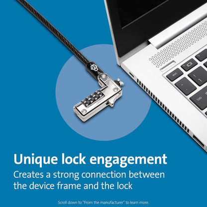 Kensington Slim Resettable NanoSaver Combination Laptop Lock