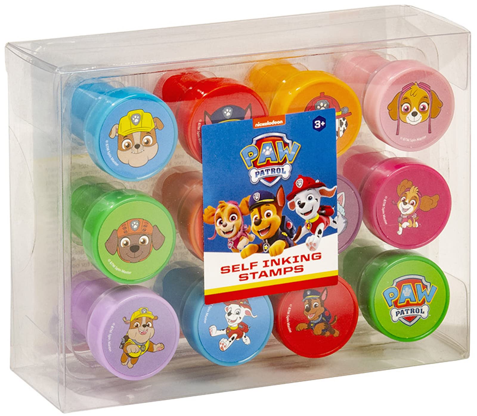 Stamp Set - Self-Inking Stamps in Various Paw Patrol Motifs by Chase, Marshall, Skye, Rubble, Zuma - Gift for Children