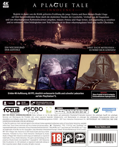 A Plague Tale: Innocence (PlayStation PS5