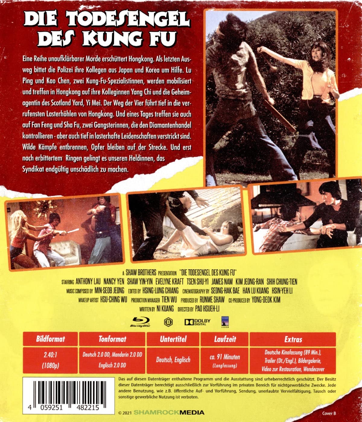 DIE TODESENGEL DES KUNG FU-COVER B-BD