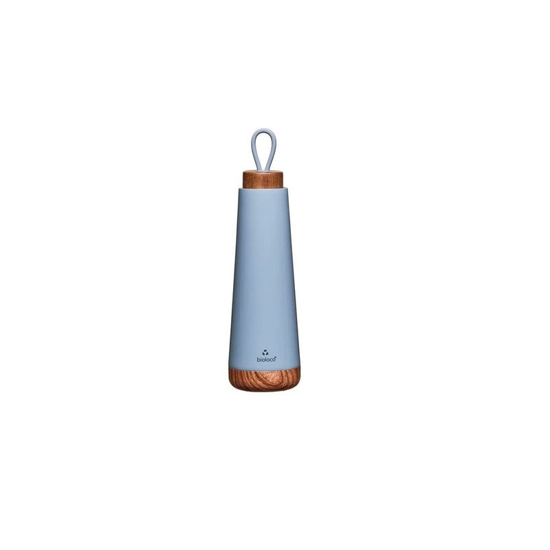Chic Mic Bioloco Loop BEL120 Thermos Flask Stainless Steel Grey Blue 500 ml Dimensions 7.5 cm x 7.5 cm x 28 cm