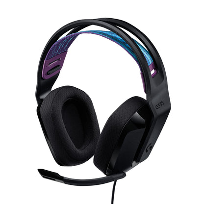 Logitech G G335 Wired Gaming Headset, with Microphone, 3.5mm Audio Jack, Comfortable Memory Foam Earpads, Lightweight, Compatible with PC, PlayStation, Xbox, Nintendo Switch - Black Wired (3.5mm) Blac