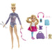 Barbie RHYTHMIC GYMNAST (BLONDE) DOLL & Chelsea Travel Doll, Blonde, With Puppy, Carrier & Accessories, For 3 To 7 Year Olds, FWV20