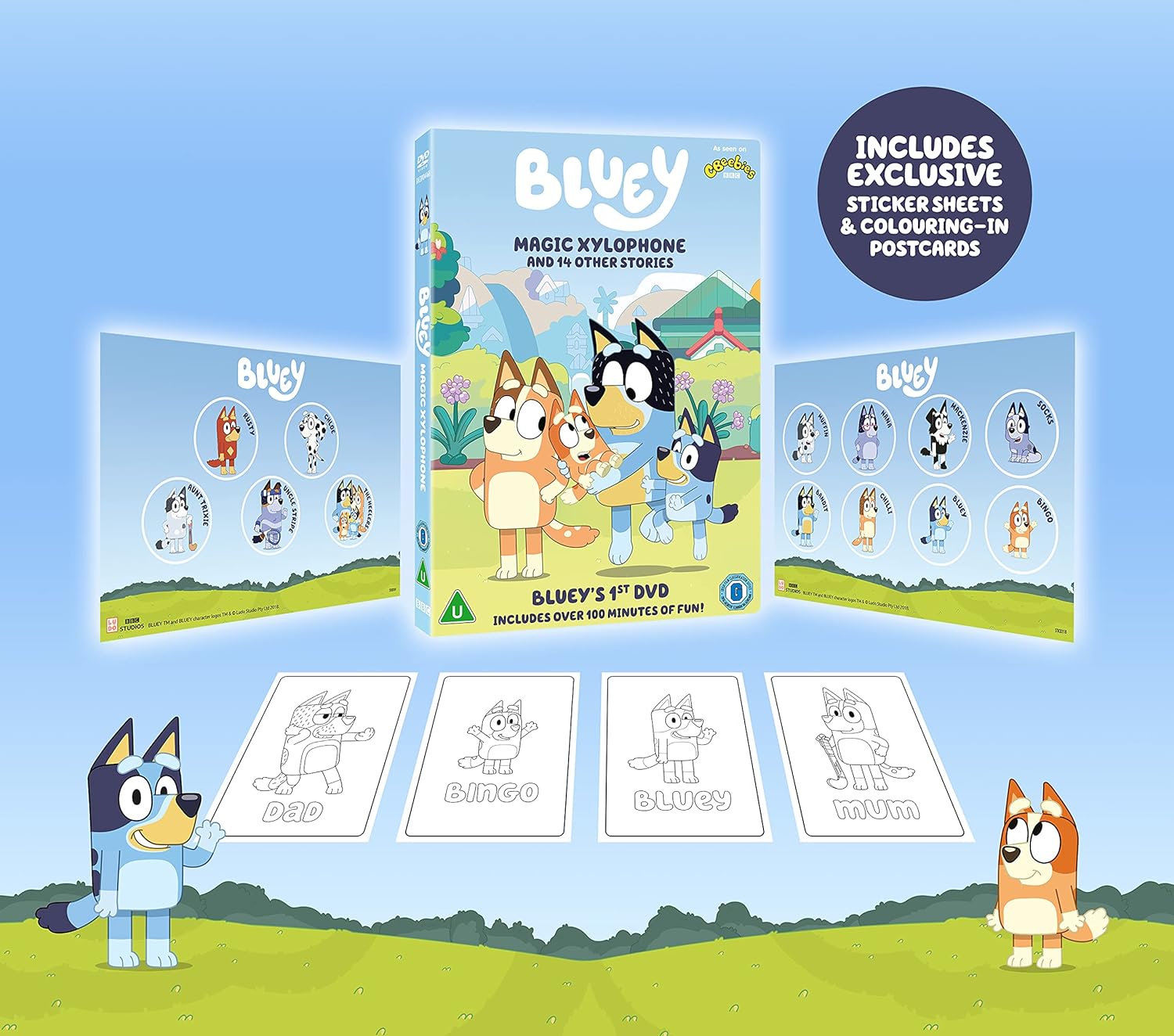 Bluey - Magic Xylophone and Other Stories (includes exclusive stickers and postcards)