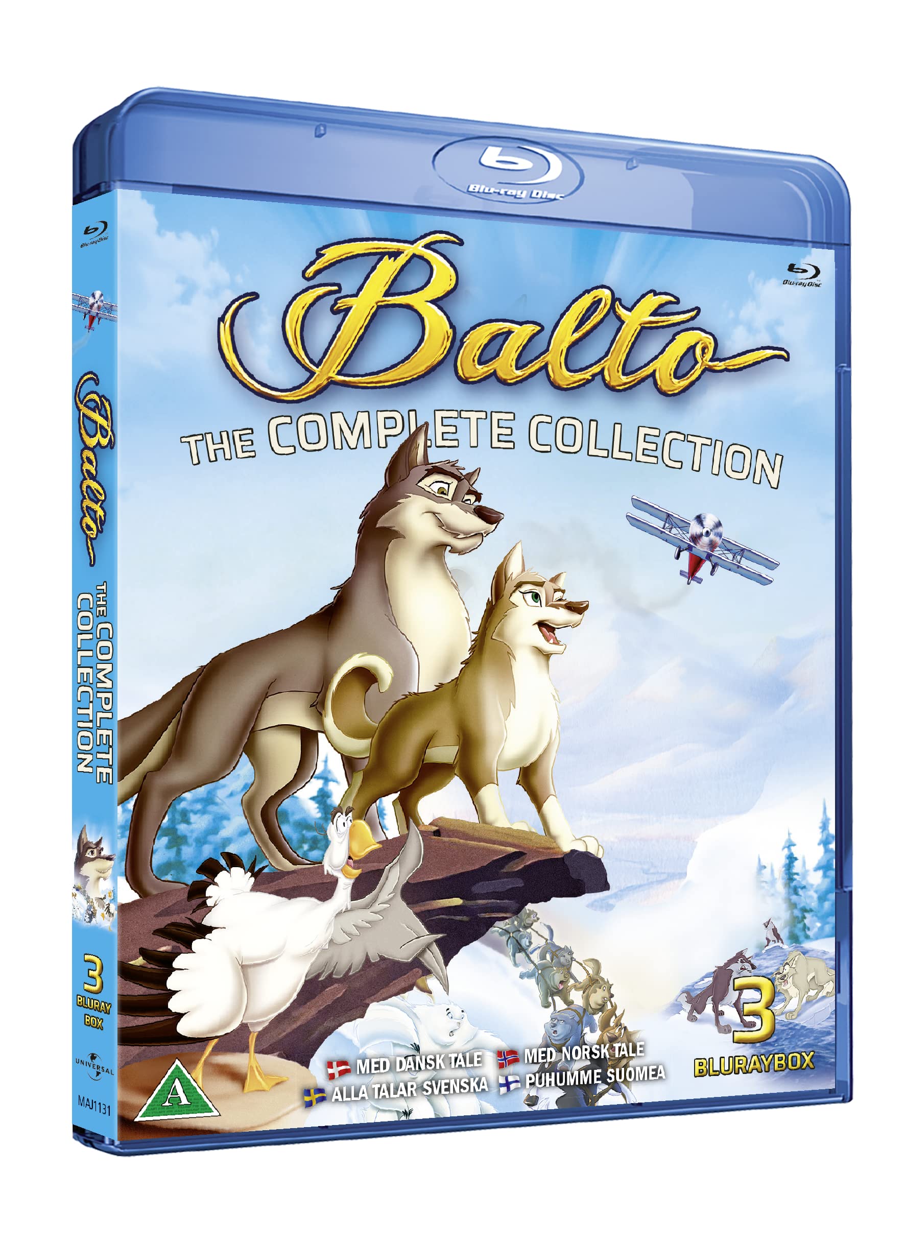 Balto 1 To 3 Complete Movie Trilogy Blu-Ray