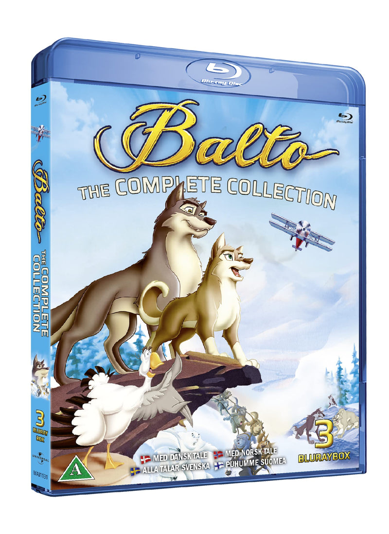 Balto 1 To 3 Complete Movie Trilogy Blu-Ray