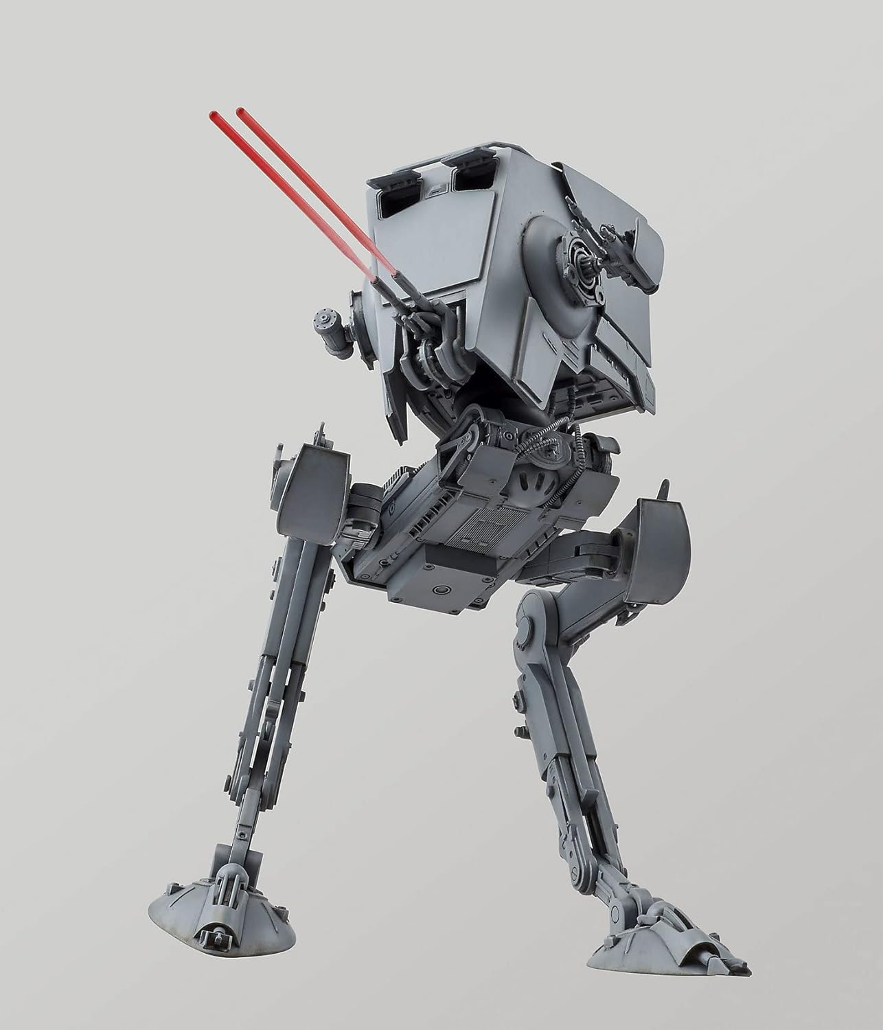 Revell (Bandai original) 01202 Star Wars AT-ST (All Terrain Scout Transport inc. Chewbacca) 1:48 Scale Unbuilt/Pre-coloured/Clip-Together (Non-Glue) Articulated Plastic Model Kit with Display Base