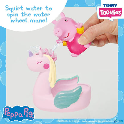 TOMY Toomies Daddy Pig, Mummy Pig, Peppa, George Bath Squirters & Peppa's Unicorn, Baby Bath Toys, Kids Bath Toys for Water Play, Fun Bath Accessories for Babies & Toddlers, Suitable for 18 Months +