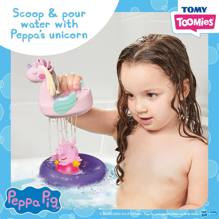 TOMY Toomies Daddy Pig, Mummy Pig, Peppa, George Bath Squirters & Peppa's Unicorn, Baby Bath Toys, Kids Bath Toys for Water Play, Fun Bath Accessories for Babies & Toddlers, Suitable for 18 Months +